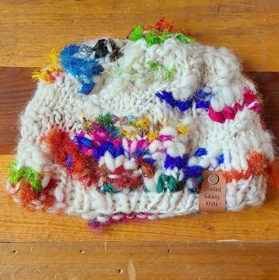 Colorful Beanie Handmade Crochet Knit Wool Premium Yarn  display picture 1