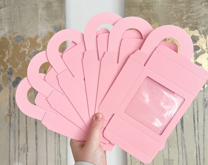 Blank Pink Gift Box, Wine Bottle Gift Box Tag, Giftinabox, Wine Gift