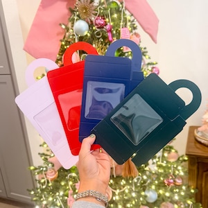 Instagram / TikTok Viral Larger Gift-in-a-Box (set of 6), Large Hang Tab Gift Box, Wine Gift, Neighbor Gift, Hostess Gift