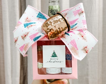 Instagram / TikTok Viral Gift-in-a-Box più grande (set da 6), scatola regalo grande con linguetta appesa, regalo di vino, regalo per il vicino, regalo per hostess
