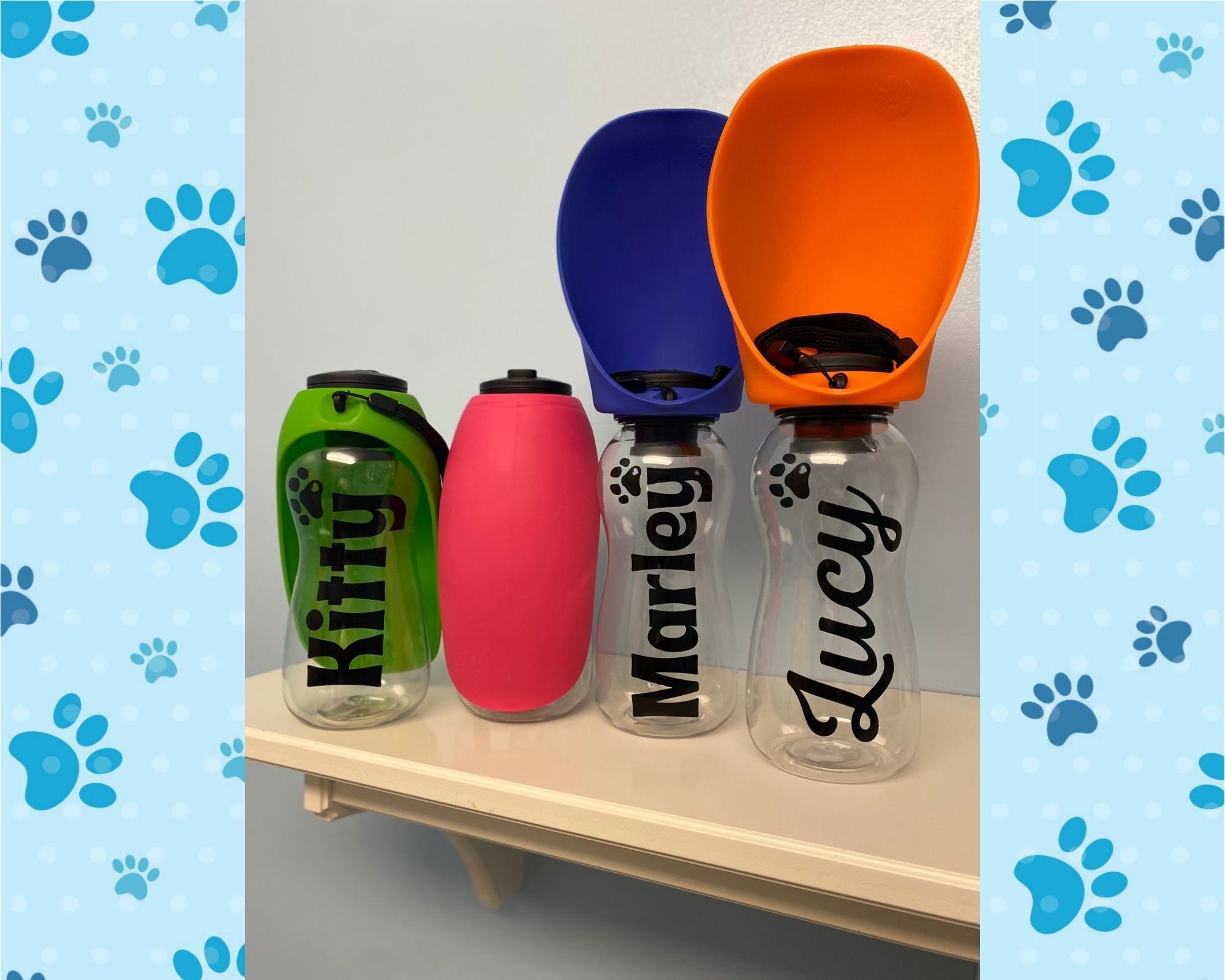 NALALAS 3 in 1 Portable Dog Water Bottle - Large 32oz Insulated