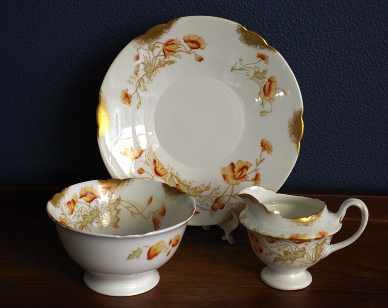Antique Wileman Foley China Tea Set for Six Pattern 7584 Etsy
