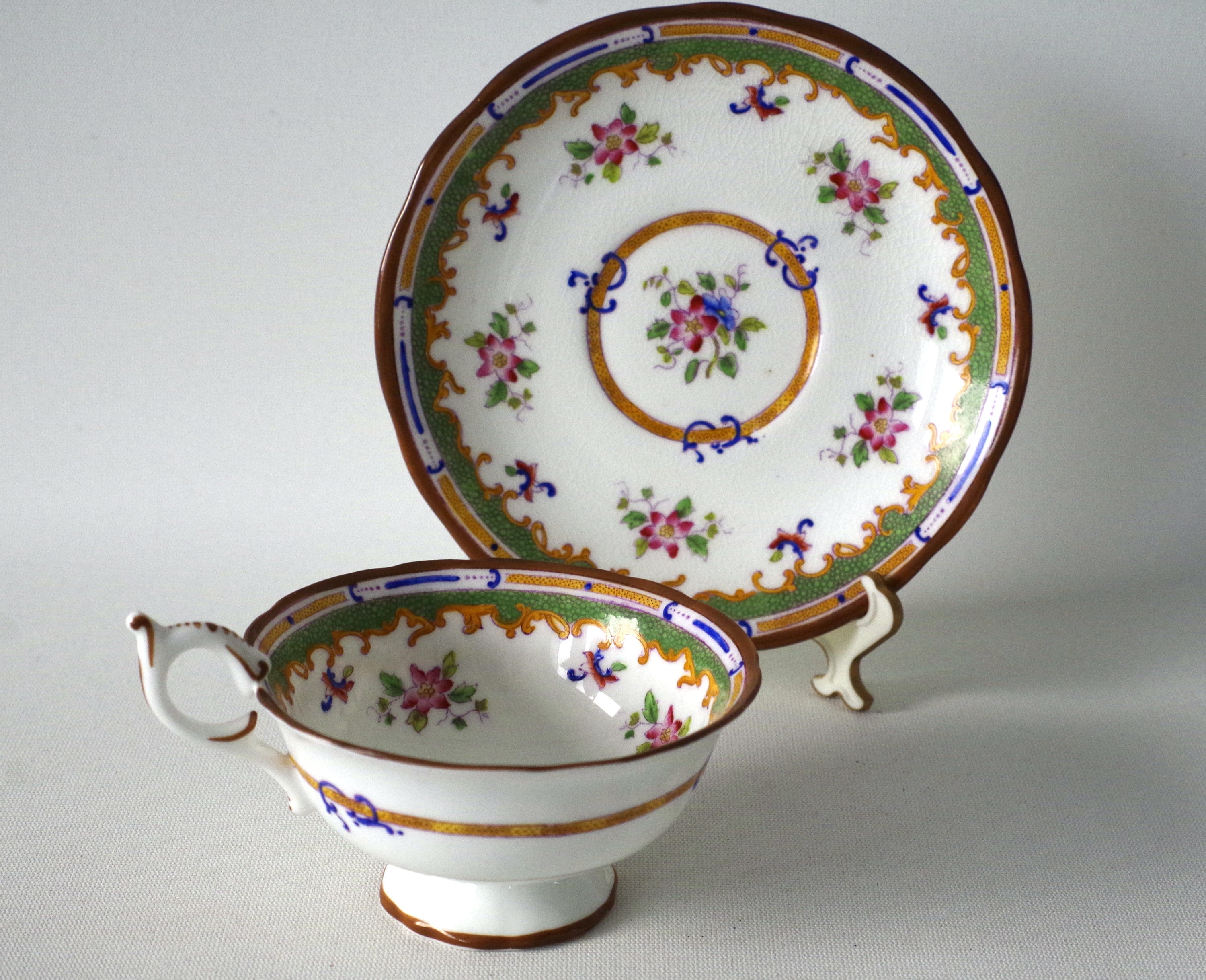 Antique Coalport England Bone China Duo, Broadway 7175, C1910s - Etsy
