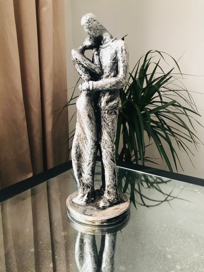 Modern Man and Woman Statue Lovers Figurine Tall Sculpture Gifts Living