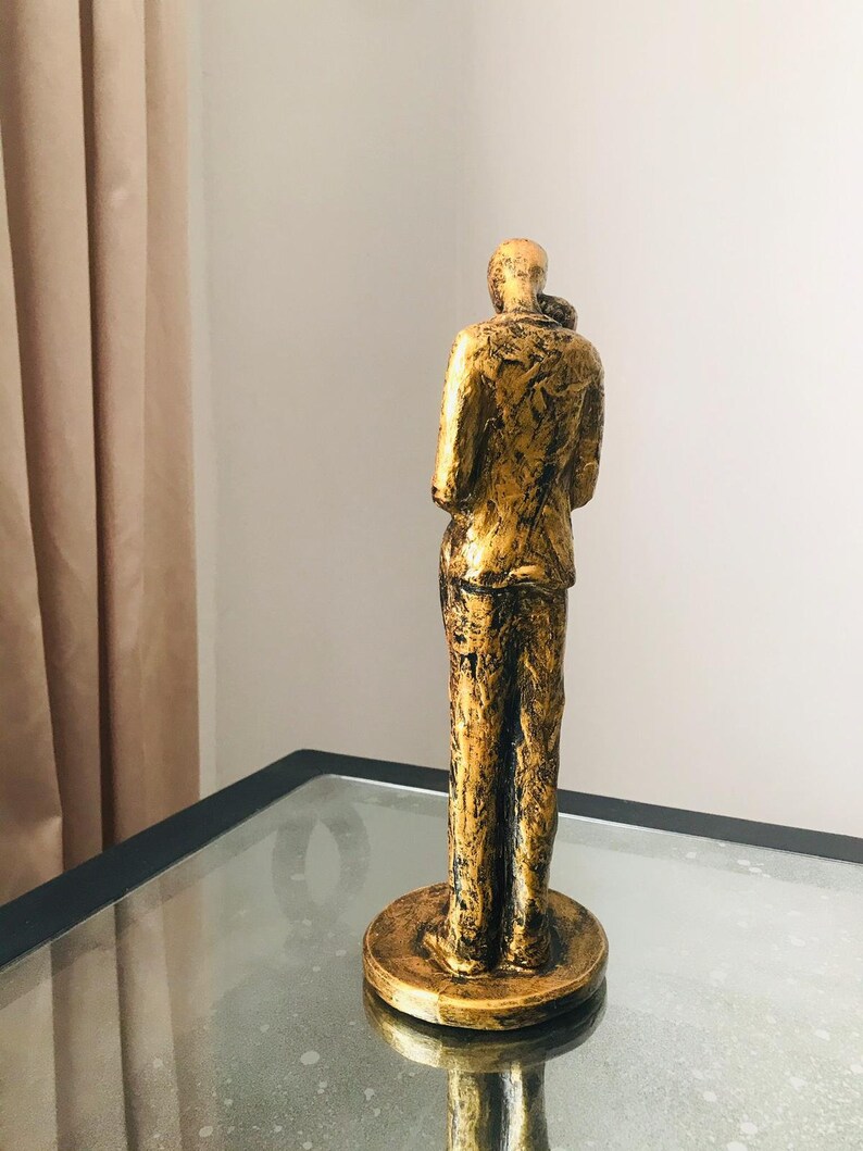 Modern Man and Woman Statue Lovers Figurine Tall Sculpture Gifts Living