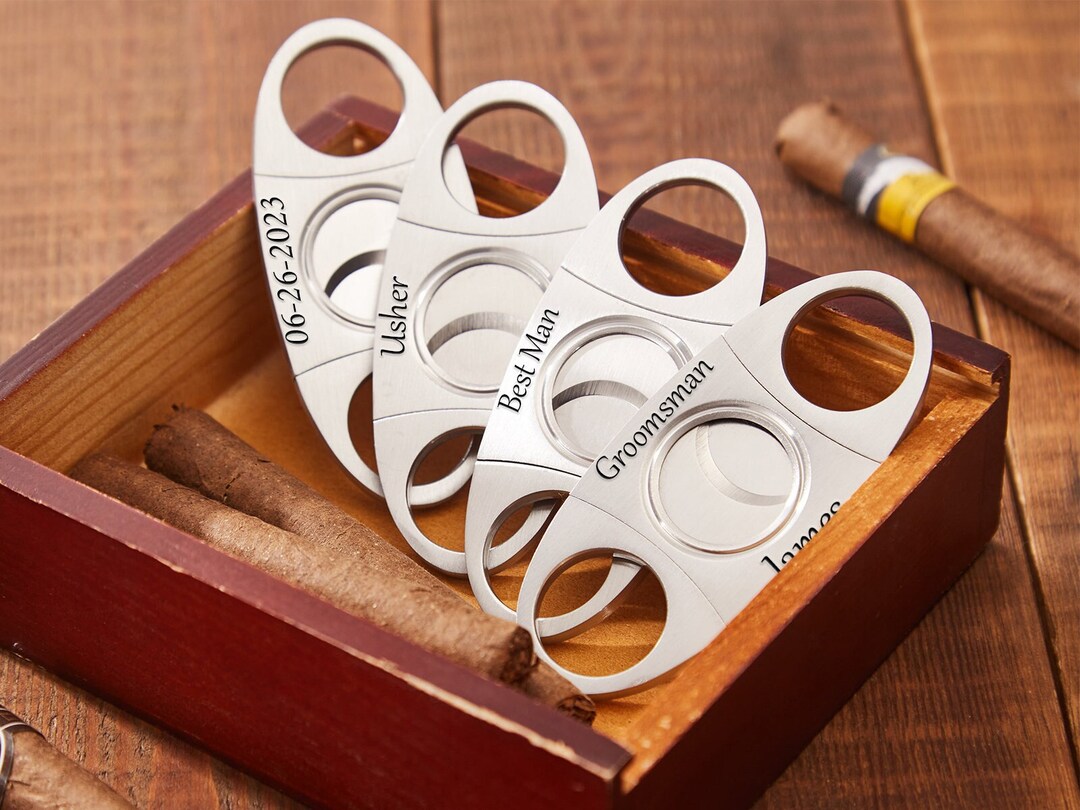 Custom Cigar Accessoriespersonalized Cigar Cutterengraved Etsy
