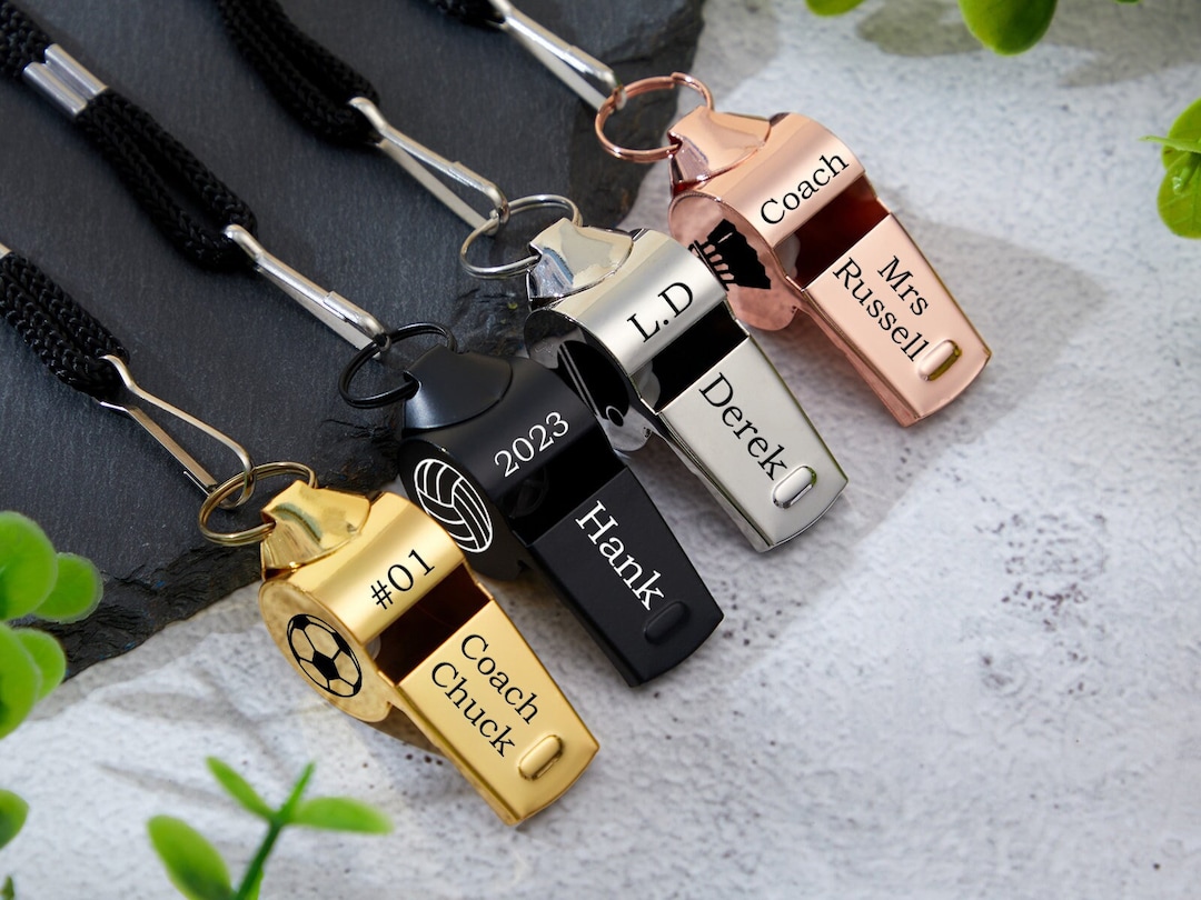 Personalized Whistlecustom Coach Whistleengraved Whistle Etsy