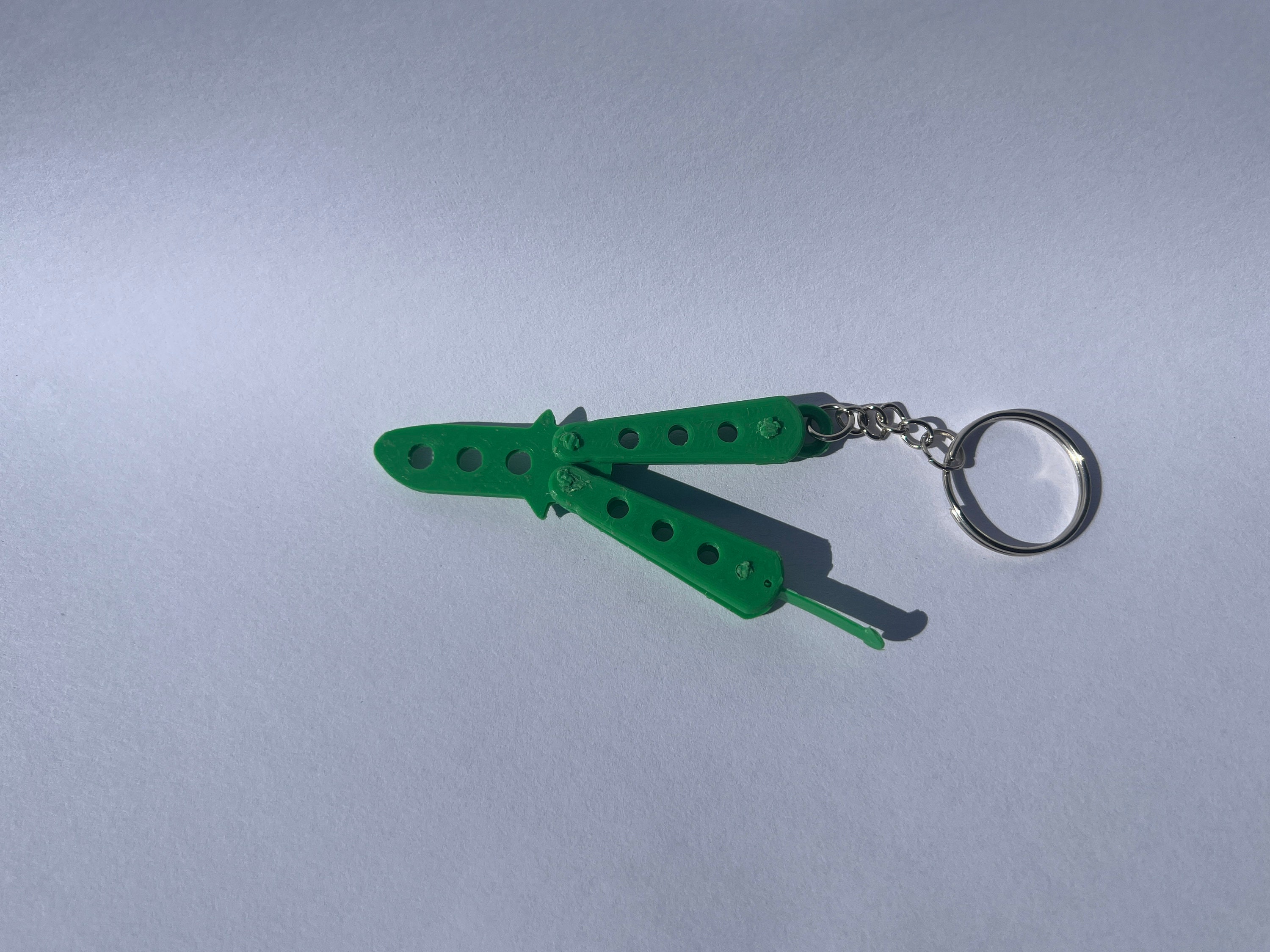 Butterfly Knife Keychain Color Customizable Etsy