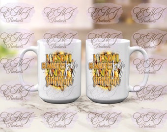 My soul is made of Joy and Sunshine, Sunflower, Ceramic Mug