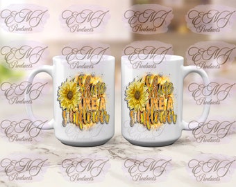 Shine like a Sunflower, Sunflower, Ceramic Mug