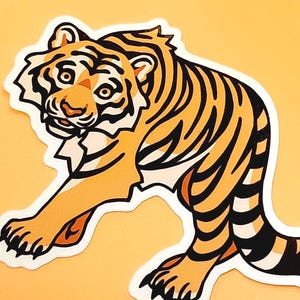 Vinyl Tiger Sticker