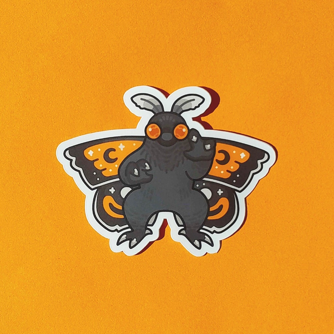 Vinyl Mothman Sticker - Etsy