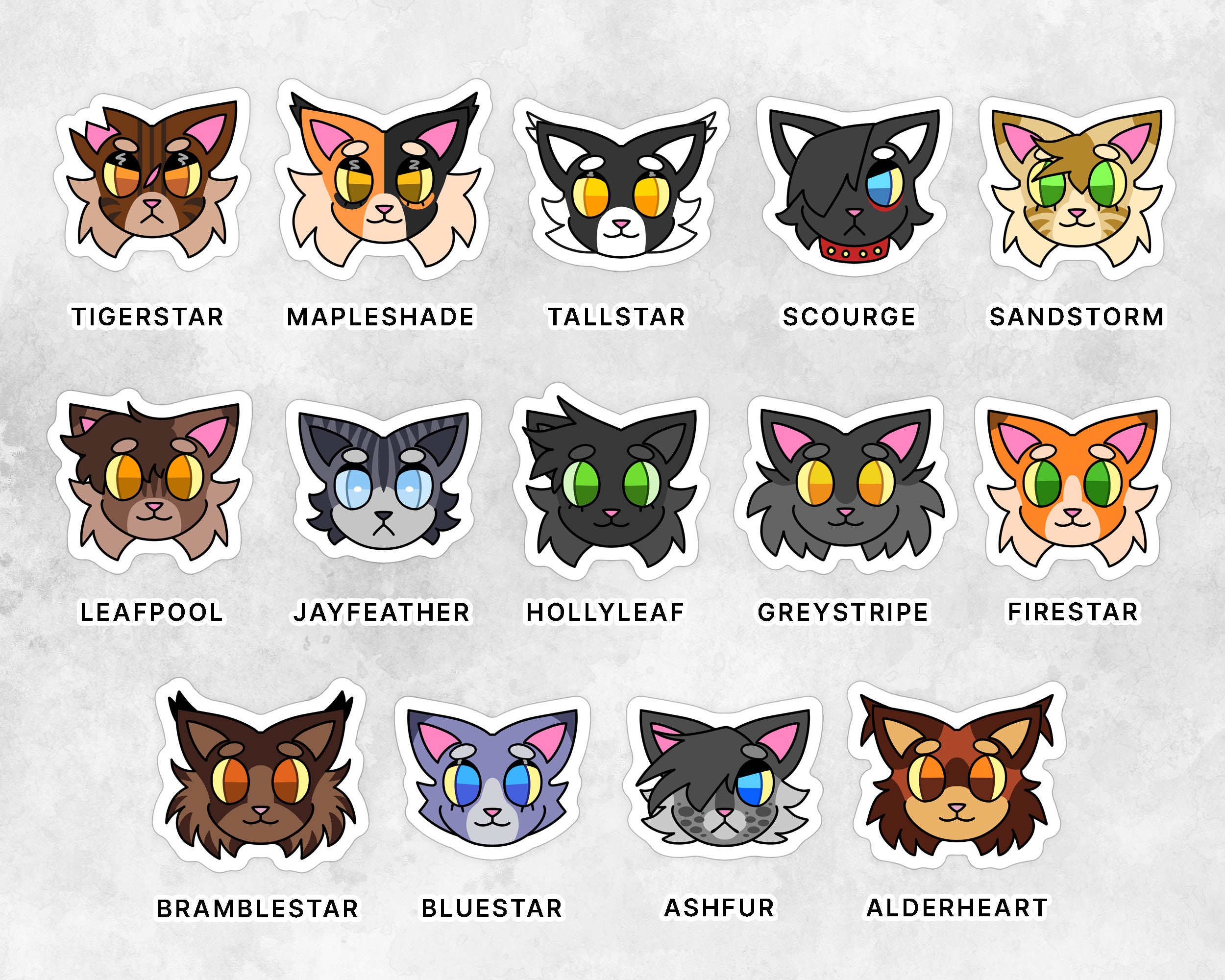 Bluestar Warrior Cats Sticker for Sale by PureSpiritFlowr