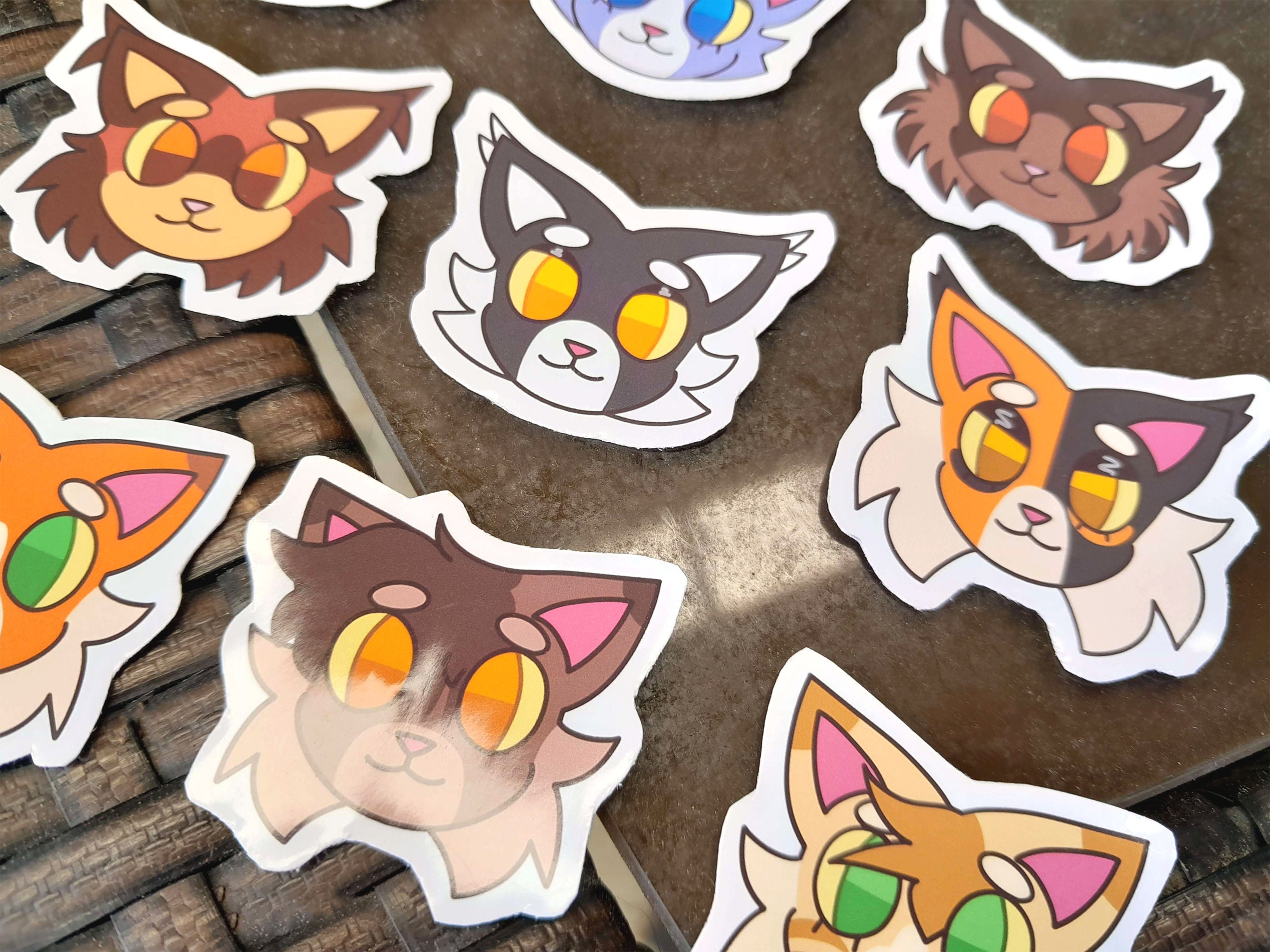 Stickers Warrior Cats Villains Tigerstar Scourge Mapleshade Ashfur  Hawkfrost Glossy