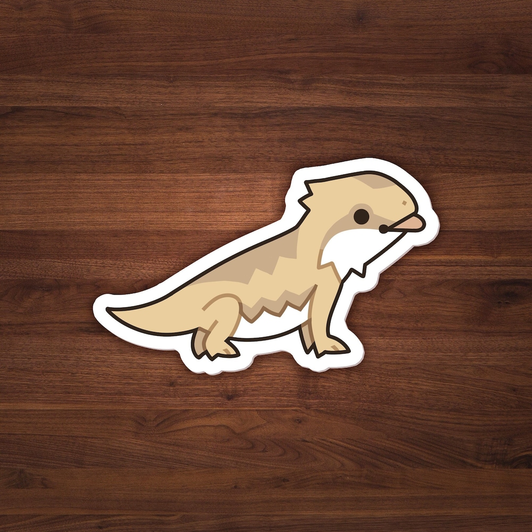 Bd Sticker Vinyl Bearded Dragon Sticker - Etsy