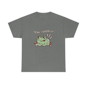 Yeah Toadally Cute Frog Shirt, Retro GraphicTee, Cute Cottagecore Shirt, Oversize Tee, Cottagecore Clothes, Unisex Shirt image 6