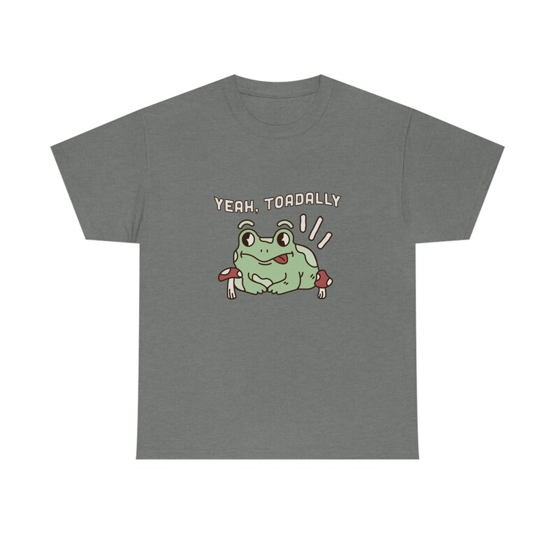 Yeah Toadally Cute Frog Shirt, Retro GraphicTee, Cute Cottagecore Shirt, Oversize Tee, Cottagecore Clothes, Unisex Shirt image 6