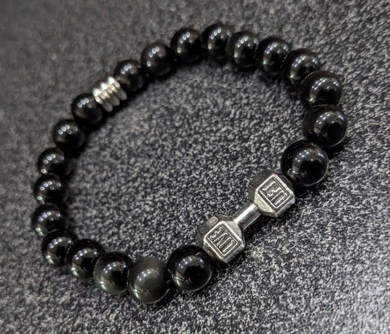 Obsidian Hantel Armband