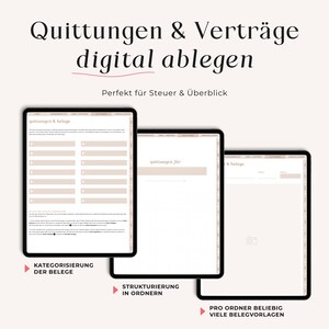 Digital Budget Planner (German) · Financial Planner for GoodNotes, Notability, XODO, Noteshelf · iPad + Tablet Planner · BEIGE image 6