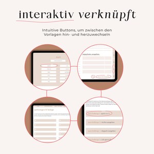 Digital Budget Planner (German) · Financial Planner for GoodNotes, Notability, XODO, Noteshelf · iPad + Tablet Planner · BEIGE image 8