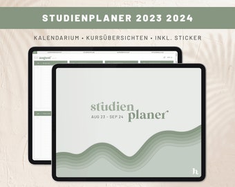 Digitaler Studienplaner Deutsch · Aug 2023 – Sep 2024 · Semesterplaner für Goodnotes, iPad, XODO · Studentenplaner WAVES