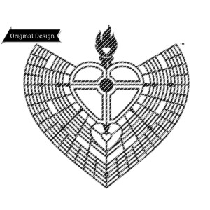 Carte de l'homme qui brûle le coeur | Ville de Black Rock | Cadeau Burning Man | PNG