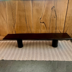 Burnt Stillness Wabi-Sabi Low Bench | low coffee table | Wabi-sabi console