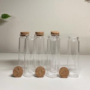 Cork Lid Jar/Glass Bottles 90ml/Heart Shape Glass Jar with Cork Lid/Small Jar /90ml 4.75”H Bottle with Cork Lid /Jam Jar/Sand Jar/Spell Jar