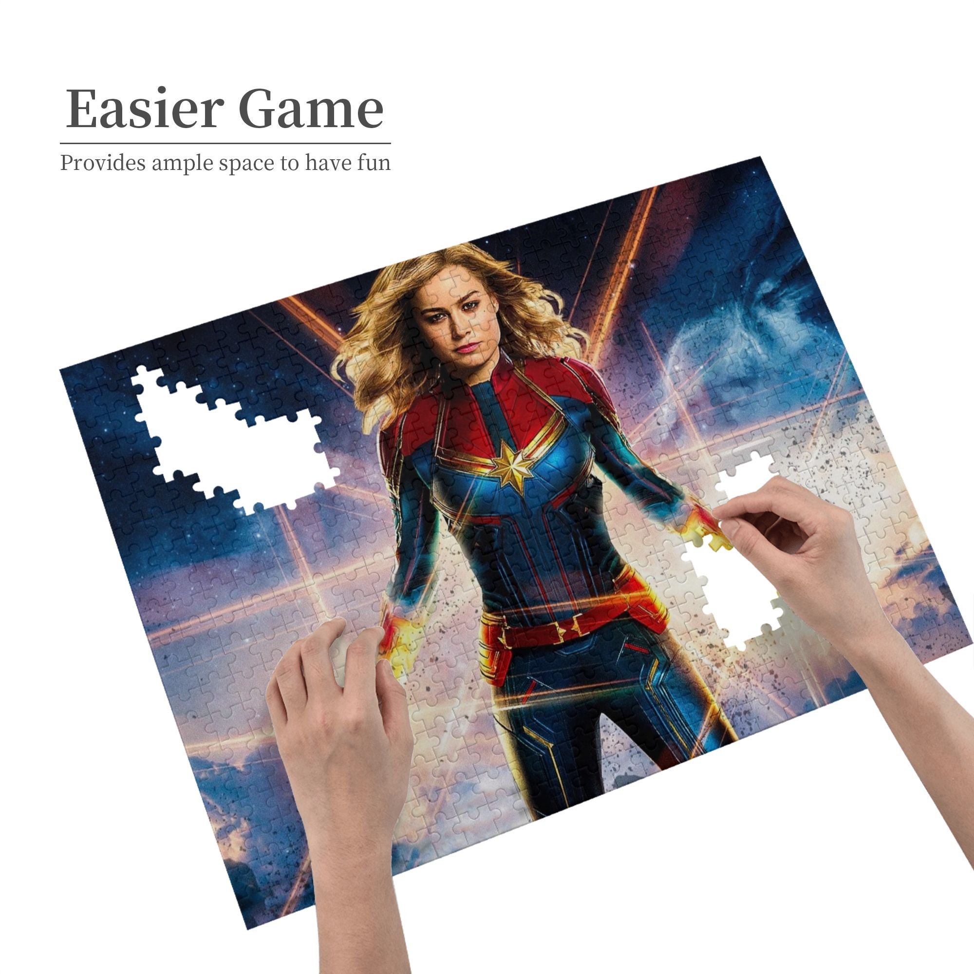 Discover Captain Marvel Jigsaw Puzzle, Superhero Jigsaw Puzzle