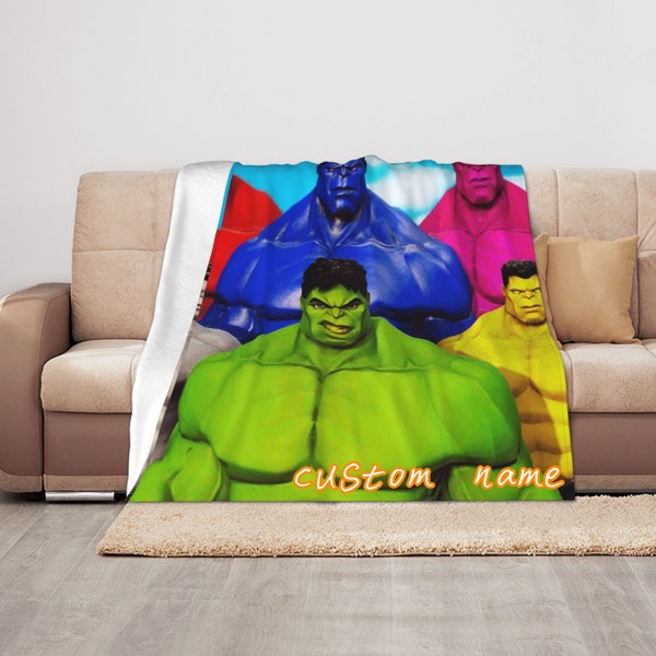 Personalized Hulk Blanket Etsy