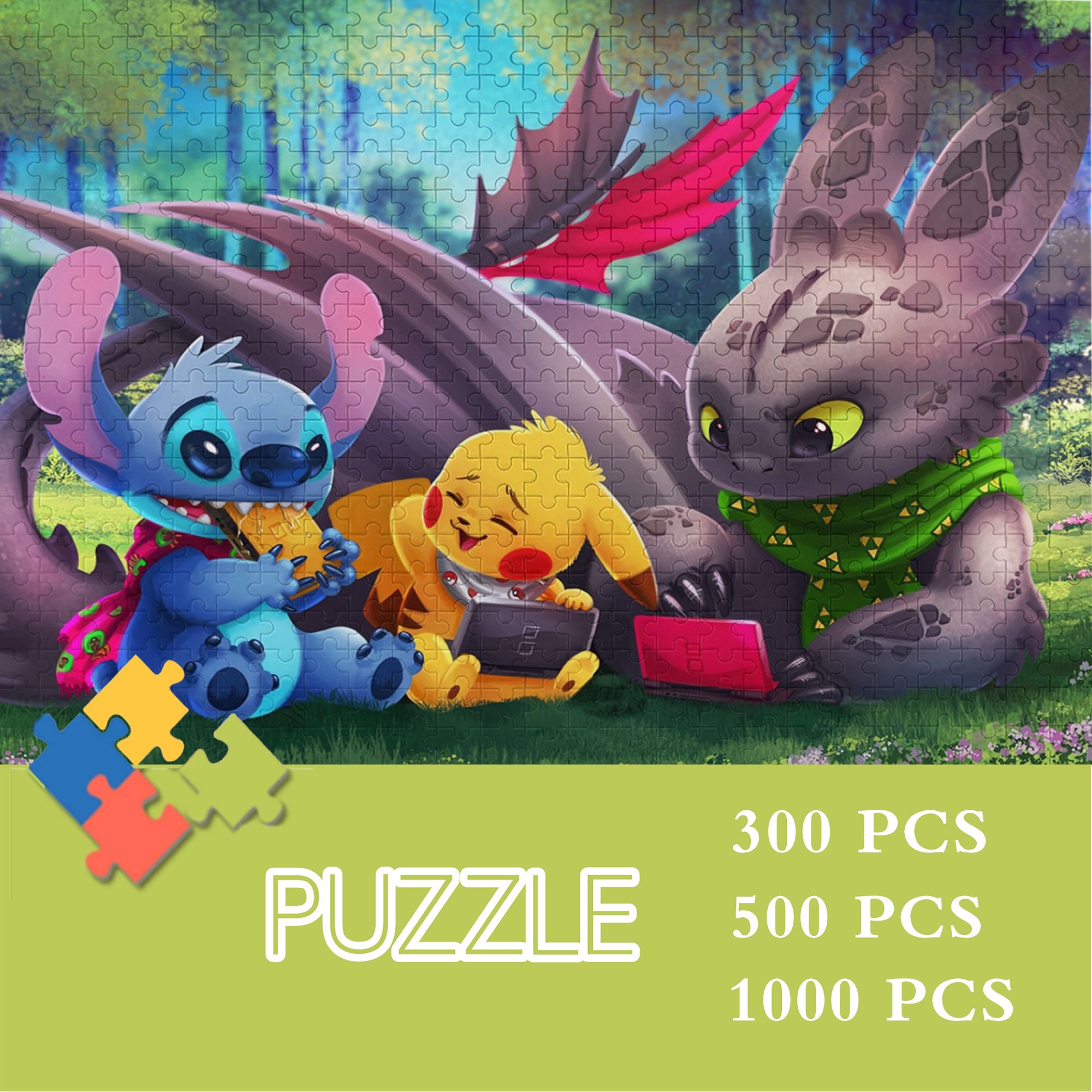 Stitch And Lilo Stitch Angel Love Jigsaw Puzzle for Sale by olmera