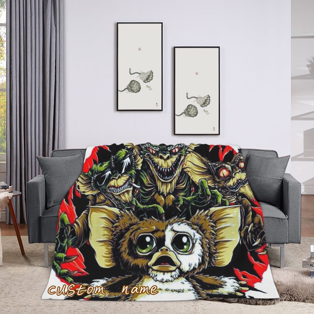 Gremlins Custom Name Blanket Baby Girl Boy Blankets Throw Etsy