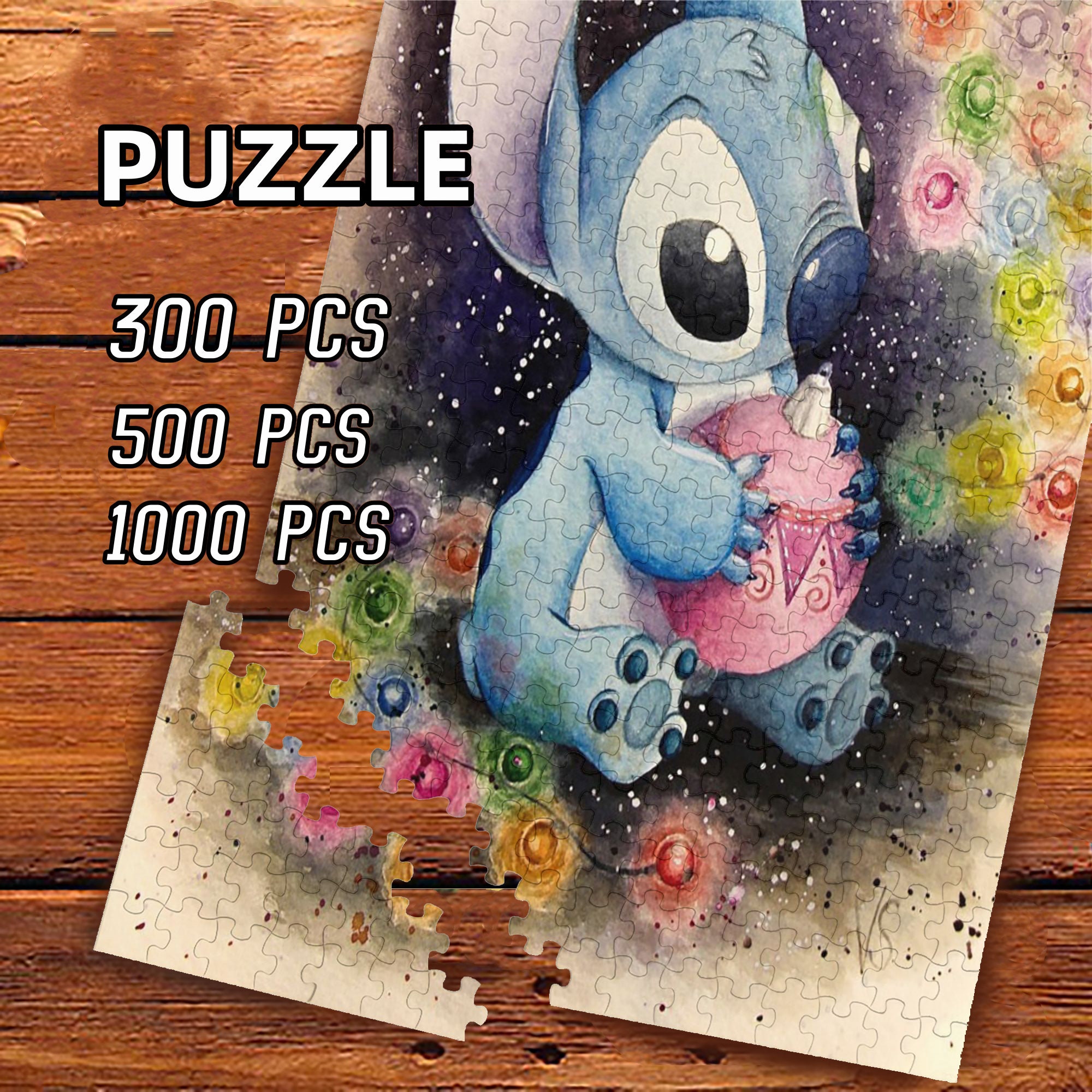 Puzzle 1000 Pièces Lilo et Stitch Disney Store Ohana forever souillon
