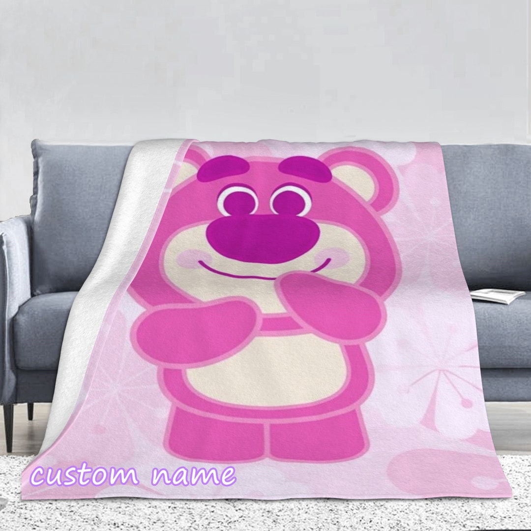 Disney Lotso Custom Name Blanket Baby Girl Boy Blankets Throw