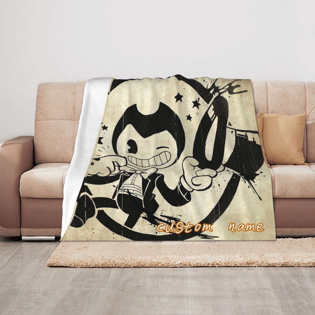 Bendy Custom Name Blanket Baby Girl Boy Blankets Throw Etsy