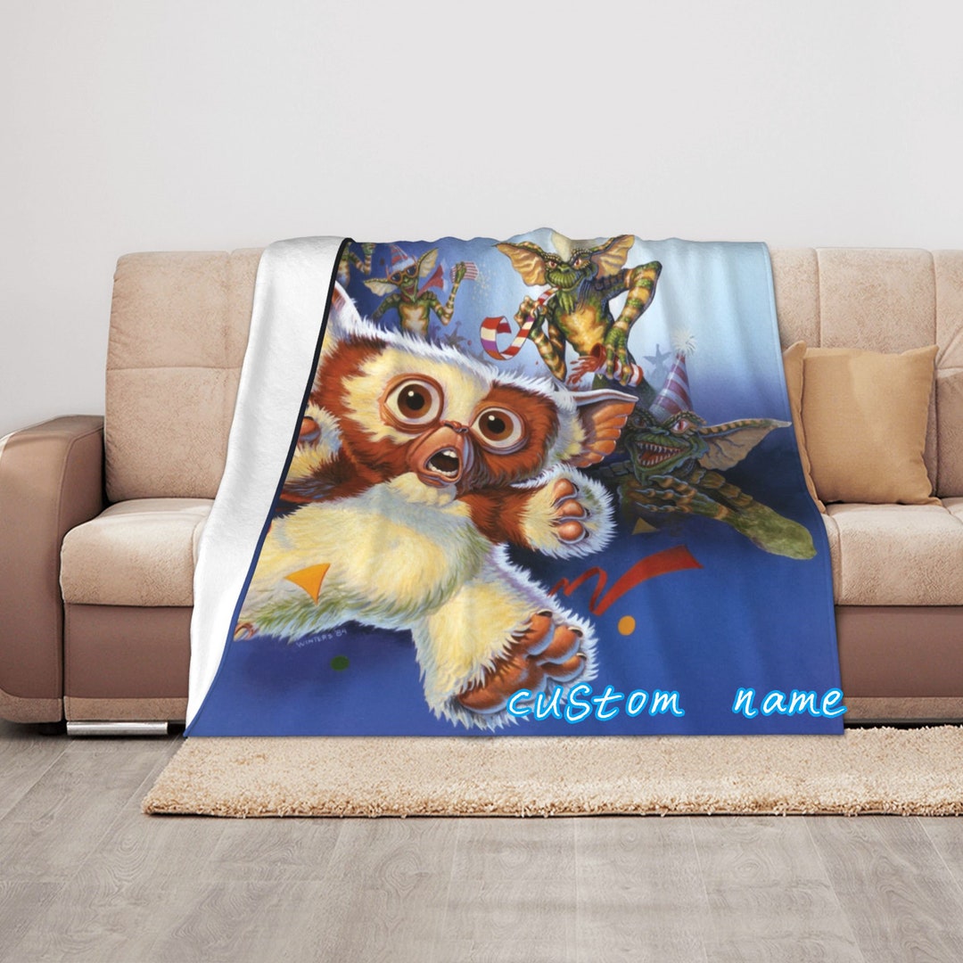 Gremlins Custom Name Blanket Baby Girl Boy Blankets Throw Personalized Blanket Gifts Etsy
