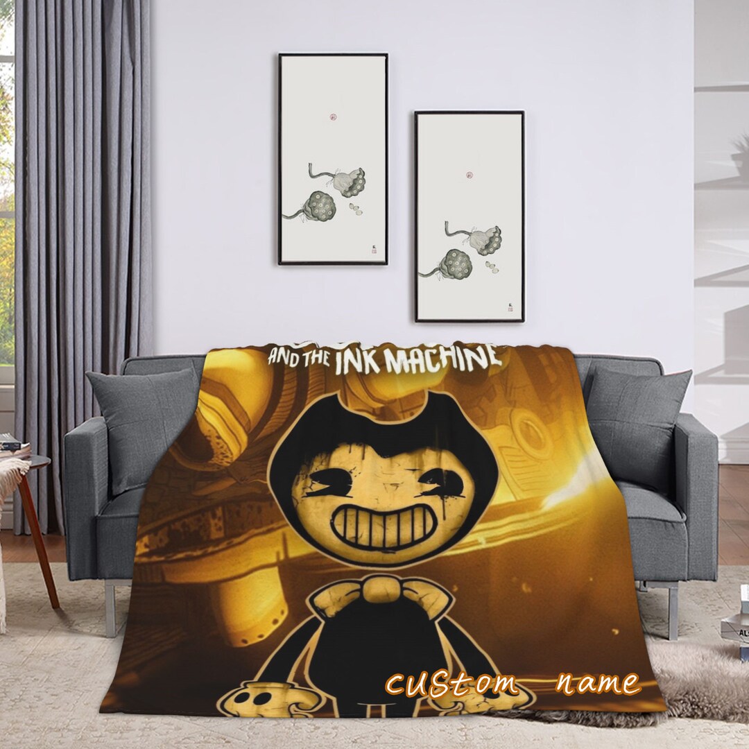 Bendy Custom Name Blanket Baby Girl Boy Blankets Throw Personalized