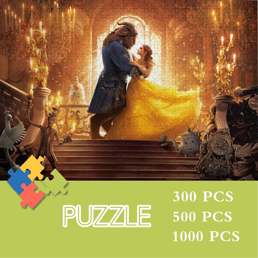 Beauty and the Beast Custom Photo Jigsaw Puzzle Personalized Picture DIY Toys for Kids