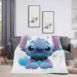 Personalized Stitch comforter with first name – MyLittleCrea