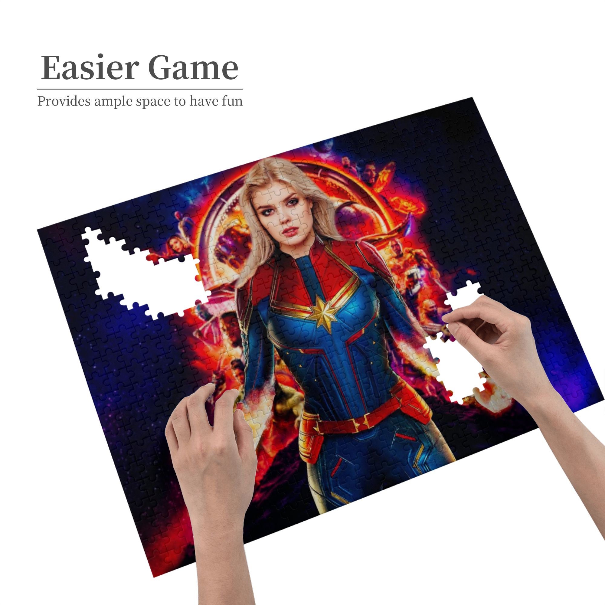 Discover Captain Marvel Jigsaw Puzzle, Superhero Jigsaw Puzzle