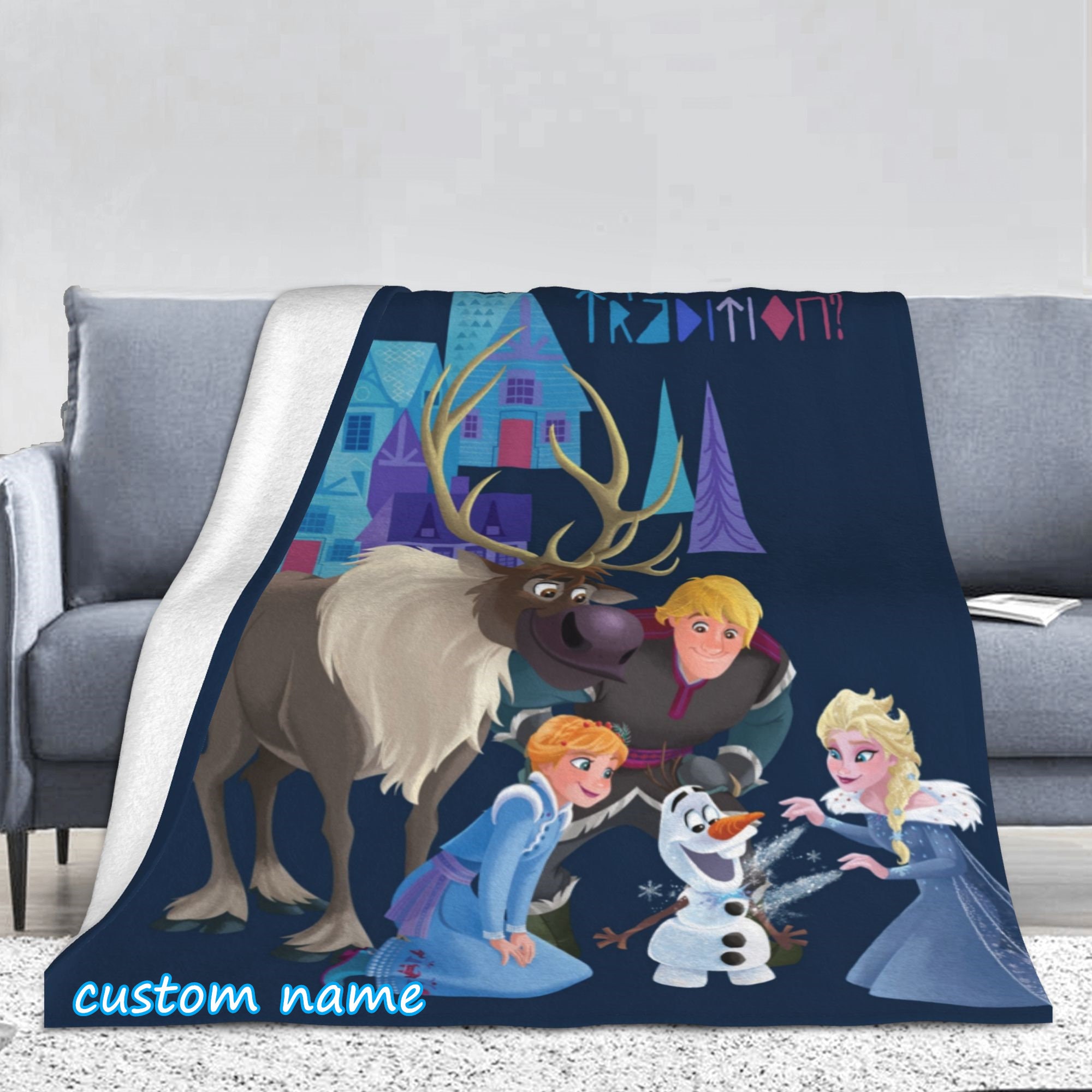 Custom Name Princess Frozen Blanket – Uniwiin Store - Unique Gifts Family