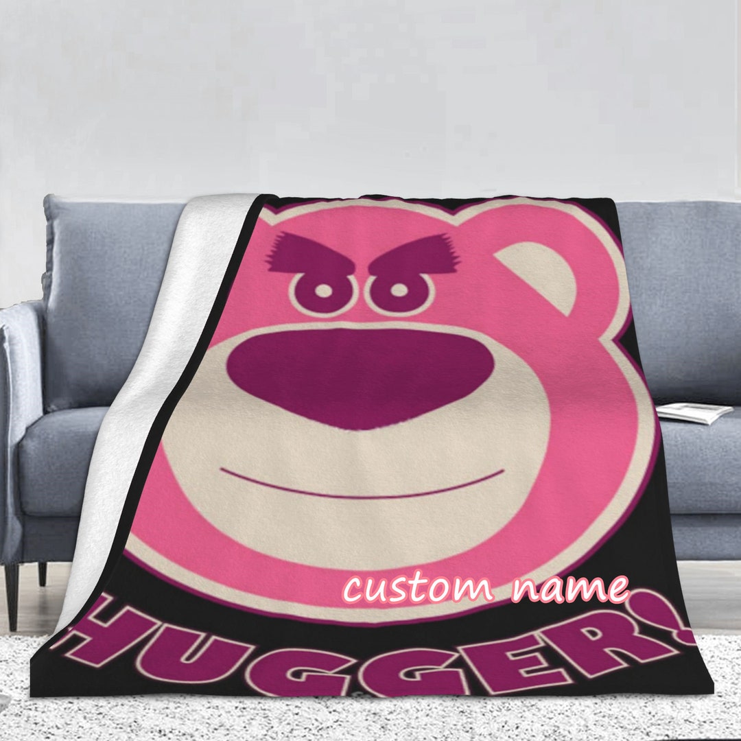 Disney Lotso Custom Name Blanket Baby Girl Boy Blankets Throw