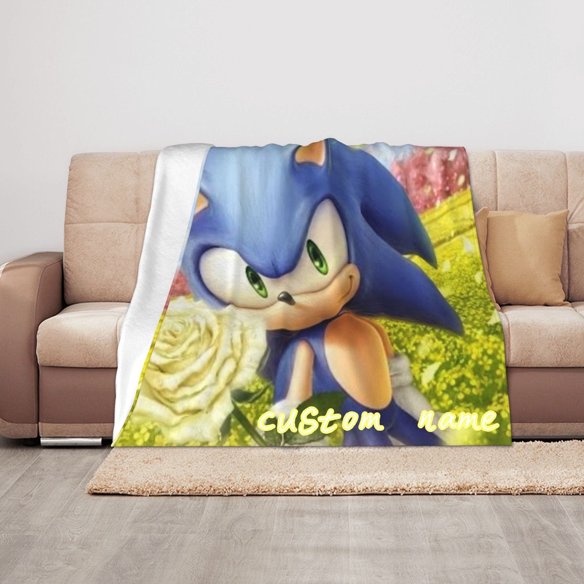 Sonic the hedgehog outlet fleece blanket