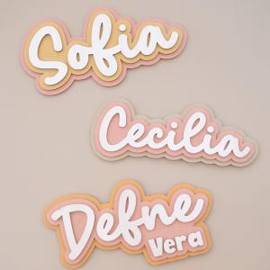 Personalized Name Sign for Girls Room Customized Name Sign Personalized Wooden Name Plaque for Girls Room Nursery Door Sign Gift for Girls