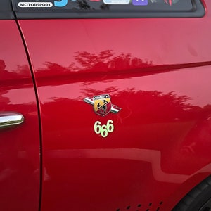 3x 666 side badges