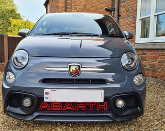 Abarth grille letters