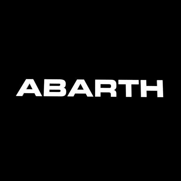 Abarth solid grille letters
