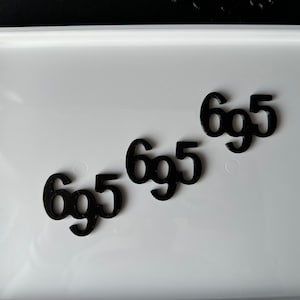 3x Abarth 695 side badges