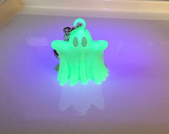 3D printed glow in the dark ghost keyring