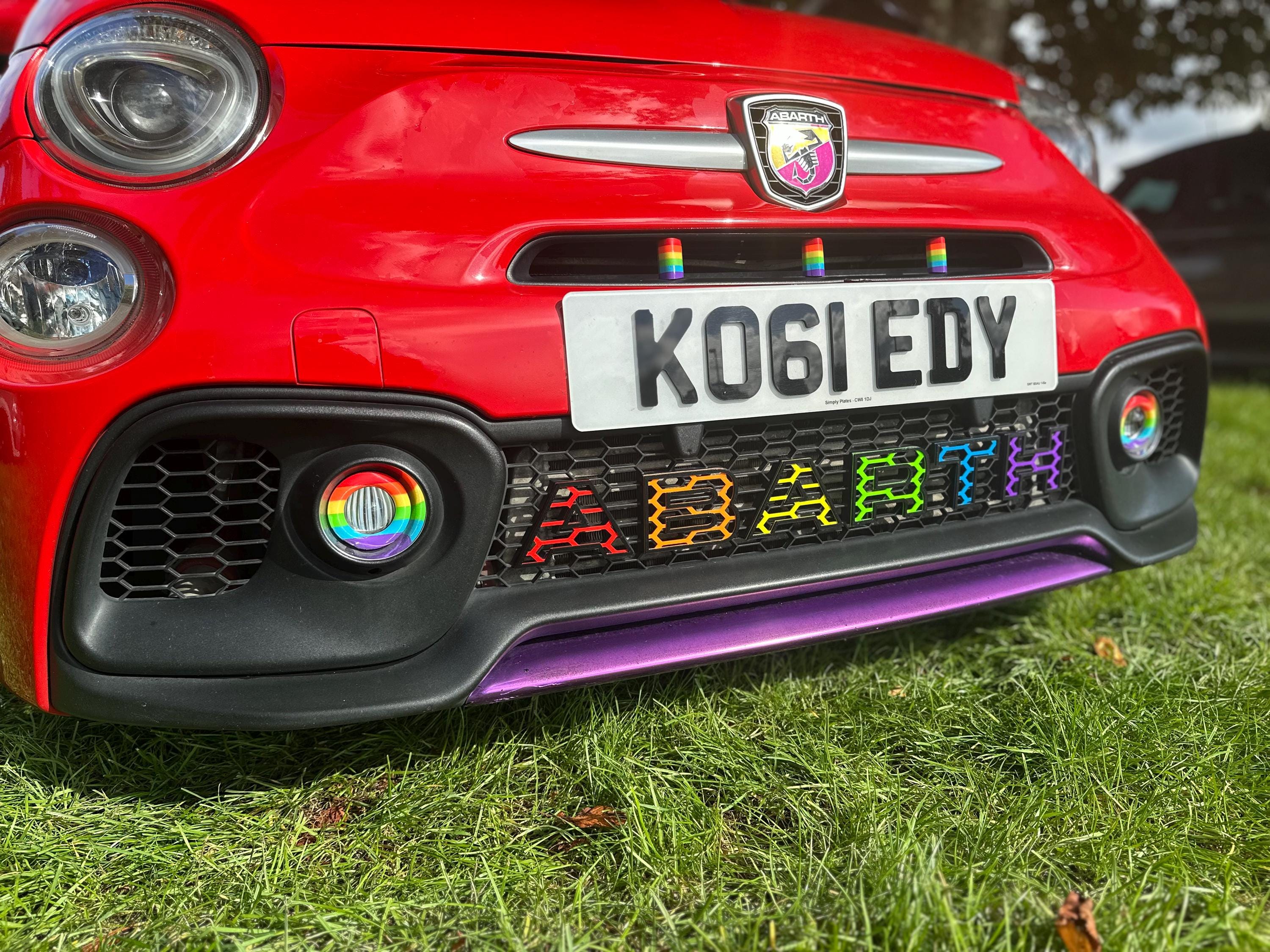 ABARTH595695 洋書 Patterned Abarth Grille Letters - Etsy